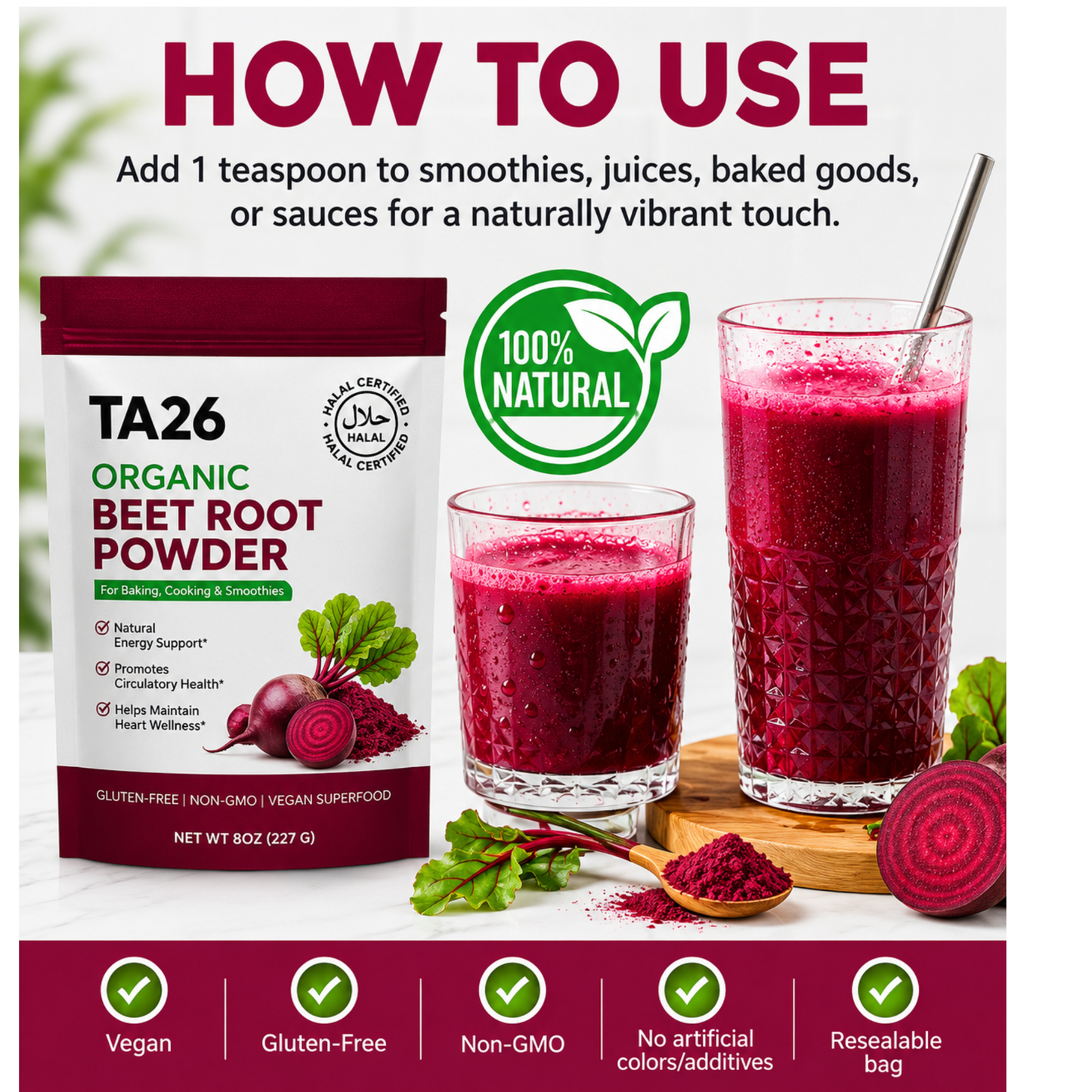 Organic Beetroot Powder